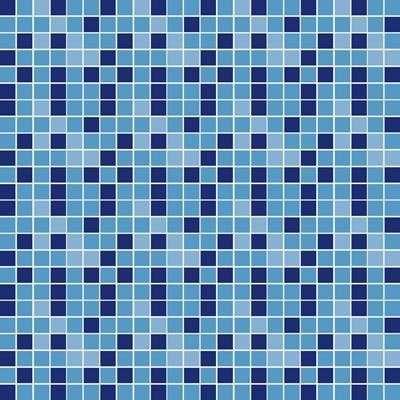 ADESIVO AZULEJO MOSAICO AZUL L03 - Papel na Parede