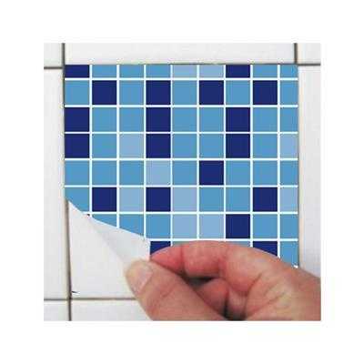 ADESIVO AZULEJO MOSAICO AZUL L03 - Papel na Parede