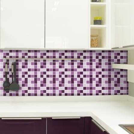 ADESIVO AZULEJO PASTILHA ROXO L01 - Papel na Parede