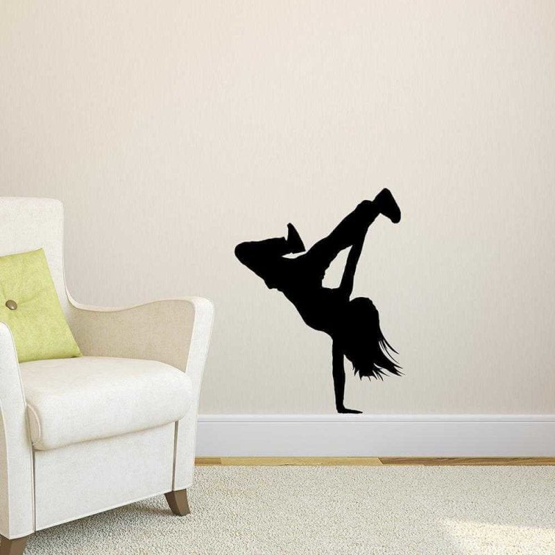 Adesivo Decorativo - Dança De Rua - Medidas 0,59x0,77M