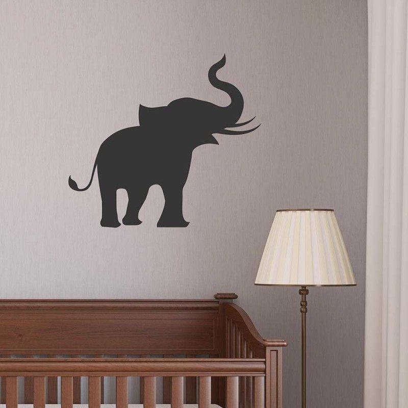 Adesivo Decorativo Elefante Medidas 0,64x0,59 Metros - Papel na Parede