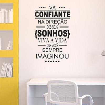 Adesivo Decorativo frases 0214-0,58x0,93m - Papel na Parede