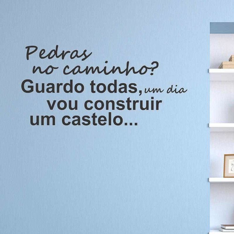 Adesivo Decorativo frases 0314-0,58x1,20m0,58x1,20 - Papel na Parede