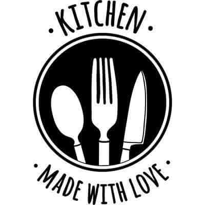 Adesivo Decorativo - kitchen 0,59x0,87 Metros (Cozinha feita com amor) - Papel na Parede