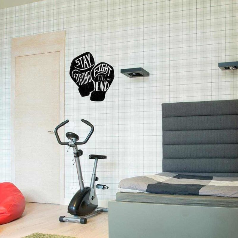 Adesivo Decorativo - Stay Strong - Medidas 0,59x0,68M (Fique forte, lute até o fim) - Papel na Parede