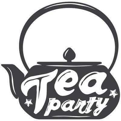 Adesivo Decorativo - tea party 0,59x0,59 Metros (Festa do chá) - Papel na Parede
