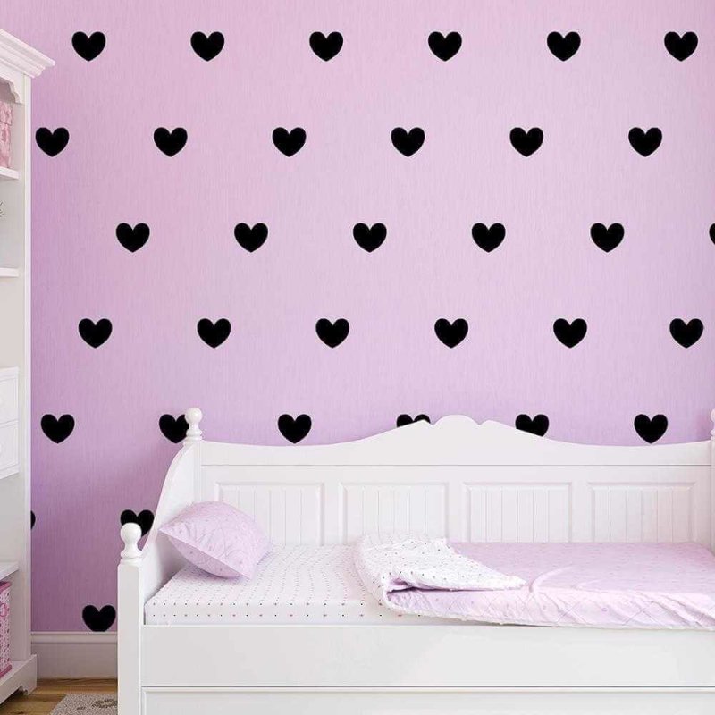 Cartela Adesivo Decorativo coracao love - Papel na Parede