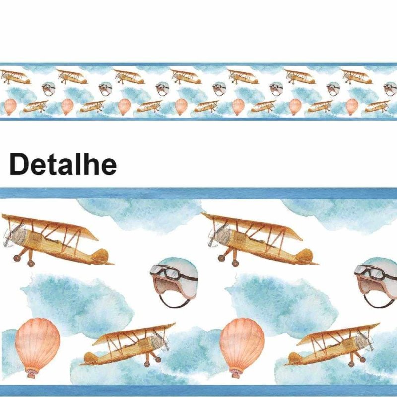 FAIXA BORDER ADESIVO AVIADOR 1873 - Papel na Parede