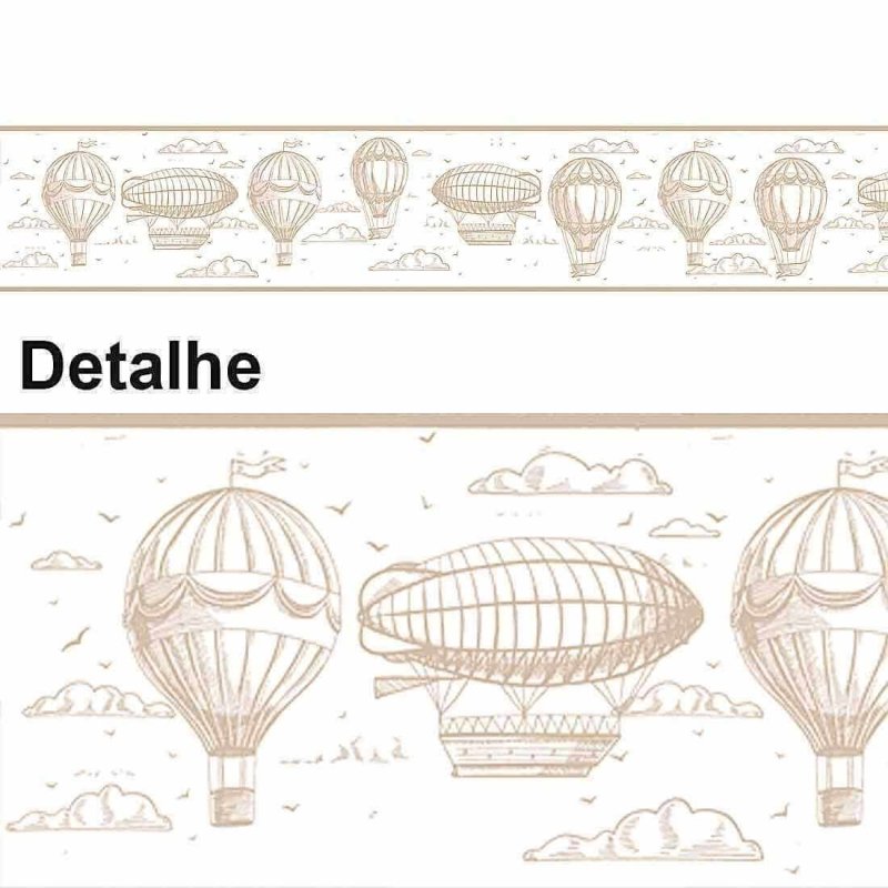 Faixa Border Adesivo Unissex Balão 55130 - Papel na Parede