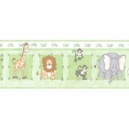 Faixa De Papel Zoo Verde 8502 - Papel na Parede