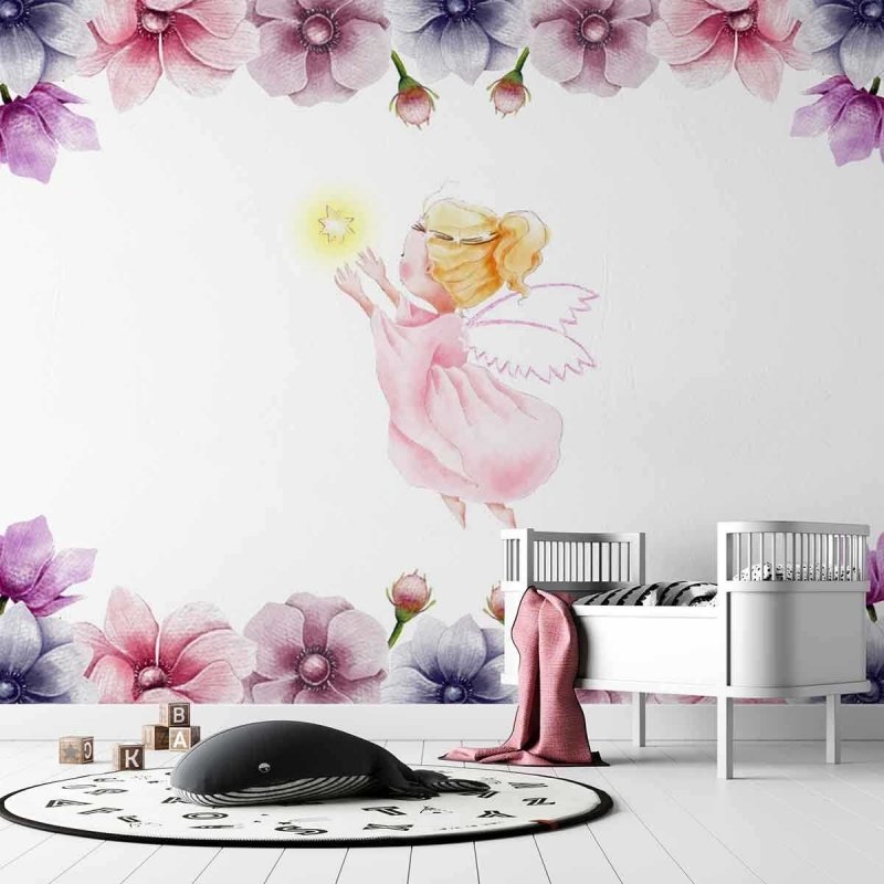 Painel Anjo Rosa PA300 - Papel na Parede