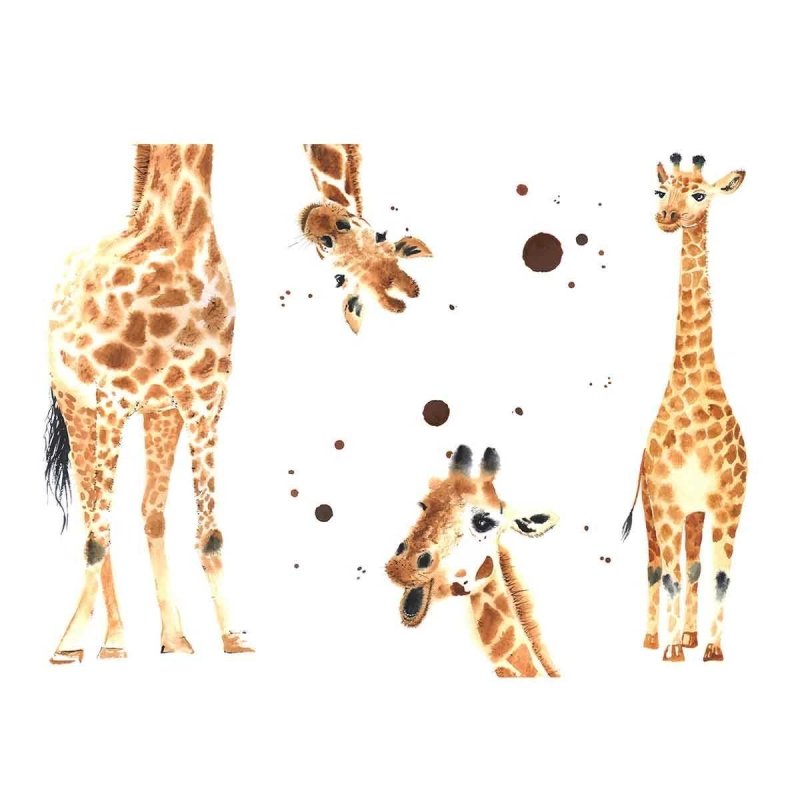 Painel de Girafas PA09 - Papel na Parede