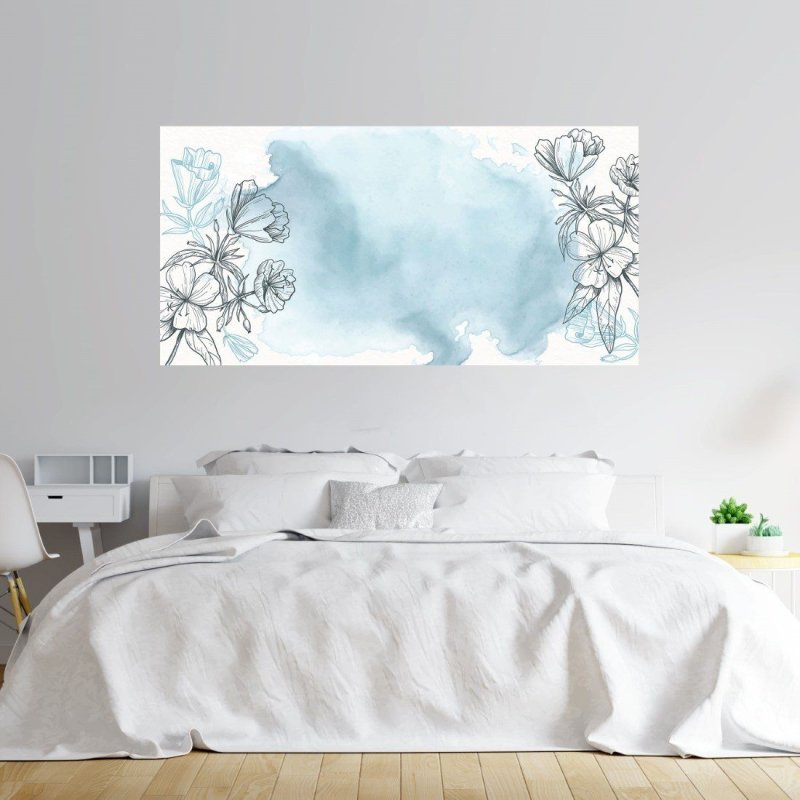 Painel Fotográfico Aquarela Floral N015277 - Papel na Parede