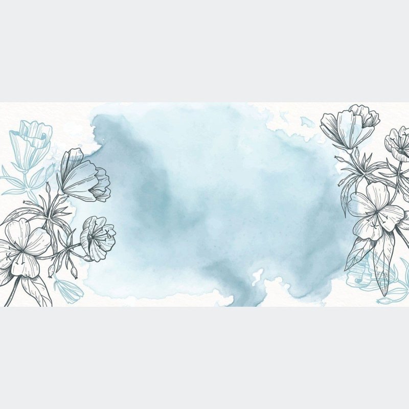 Painel Fotográfico Aquarela Floral N015277 - Papel na Parede