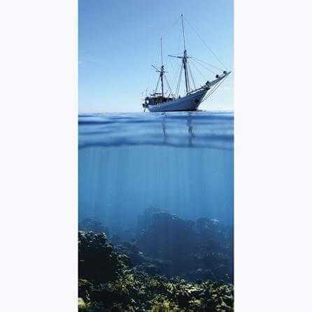 Painel Fotográfico Barco no Mar - Papel na Parede