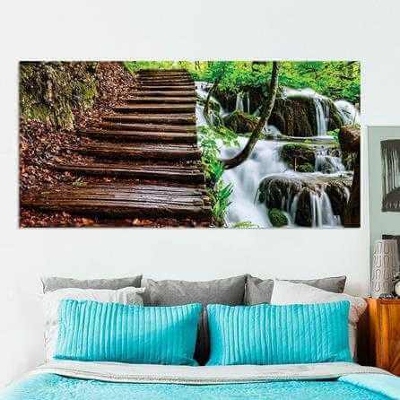 Painel Fotográfico Cachoeira Croacia - Papel na Parede