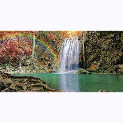 Painel Fotográfico Cachoeira floresta Tailândia - Papel na Parede