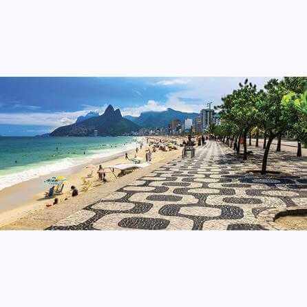 Painel Fotográfico Calçadão de Ipanema - Papel na Parede