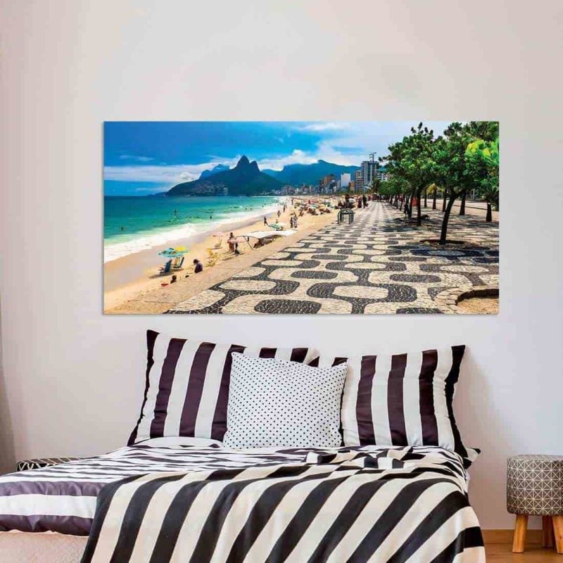 Painel Fotográfico Calçadão de Ipanema - Papel na Parede