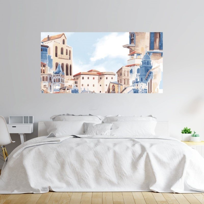 Painel Fotográfico Cidade Mediterrânea N014291 - Papel na Parede