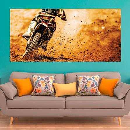 Painel Fotográfico Corrida de Motocross - Papel na Parede