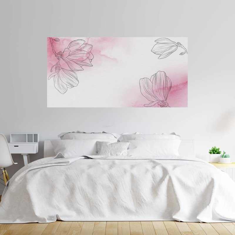 Painel Fotográfico Floral Aquarela N010288 - Papel na Parede