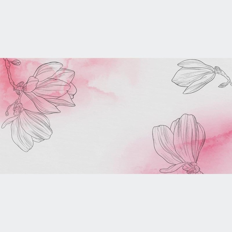 Painel Fotográfico Floral Aquarela N010288 - Papel na Parede