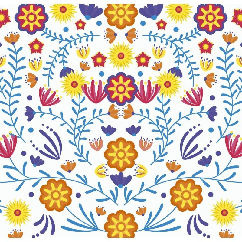 Painel Fotográfico Floral Colorido N07174 - Papel na Parede