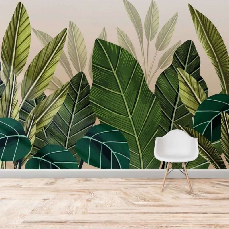 Painel Fotográfico Folhagem Tropical N015290 - Papel na Parede