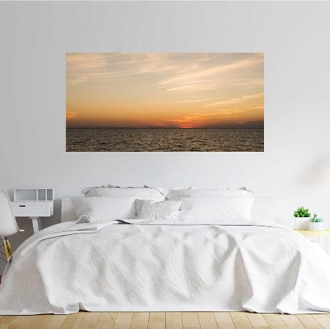 Painel Fotográfico Horizonte Mar Pôr-do-Sol N07191 - Papel na Parede