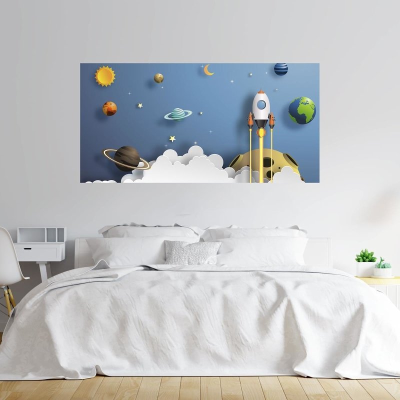 Painel Fotográfico Infantil Universo 3D N010297 - Papel na Parede