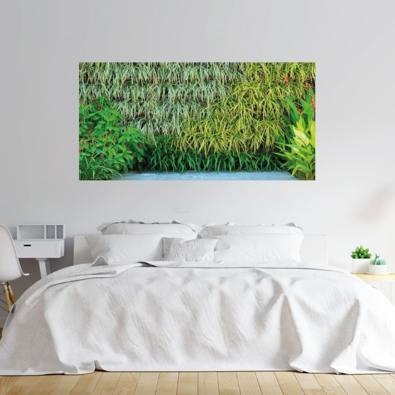 Painel Fotográfico Jardim Vertical Folhas Verdes N017143 - Papel na Parede