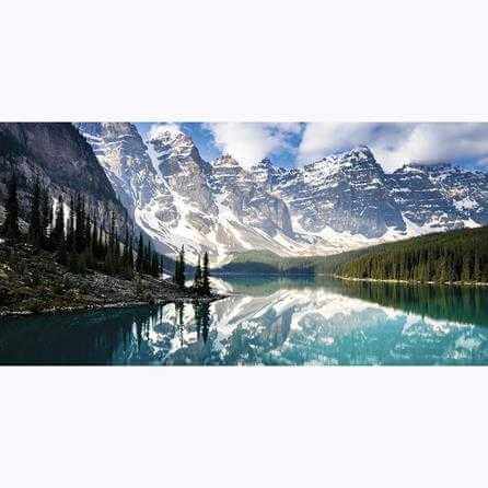 Painel Fotográfico Lago Moraine, Montanhas Rocky, Canadá - Papel na Parede