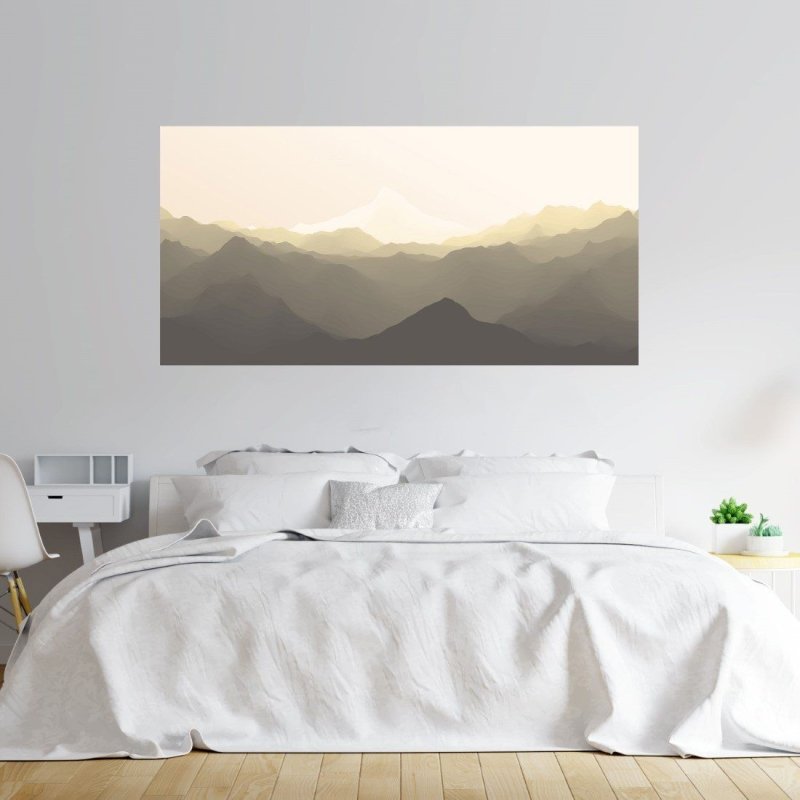 Painel Fotográfico Paisagem Abstrata Montanhas N015300 - Papel na Parede