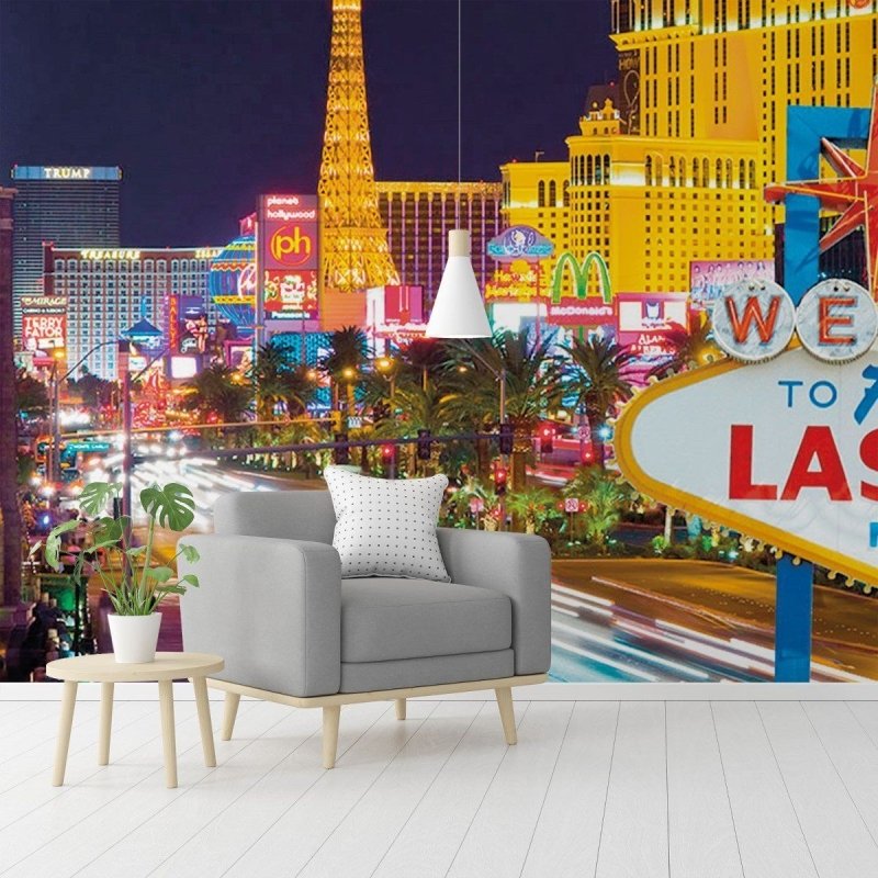 Painel Fotográfico Paisagem Las Vegas N016130 - Papel na Parede