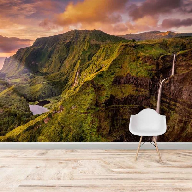 Painel Fotográfico Paisagem Montanhas N014309 - Papel na Parede