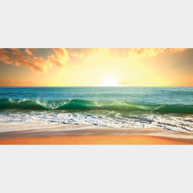 Painel Fotográfico Paisagem Praia Ondas N016137 - Papel na Parede