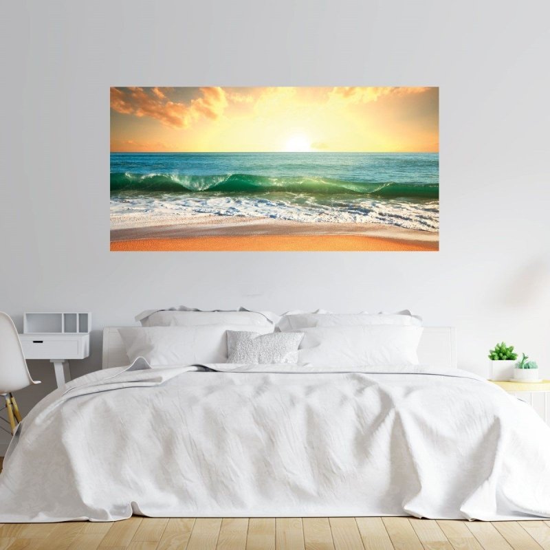 Painel Fotográfico Paisagem Praia Ondas N016137 - Papel na Parede