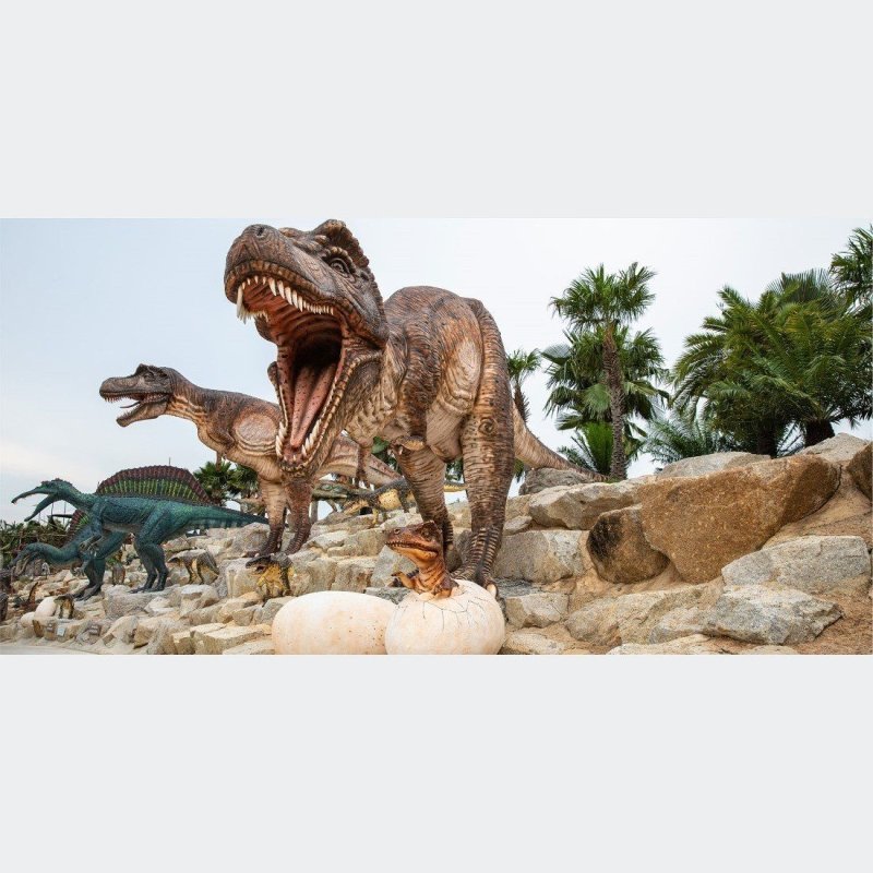 Painel Fotográfico Parque dos Dinossauros N014276 - Papel na Parede