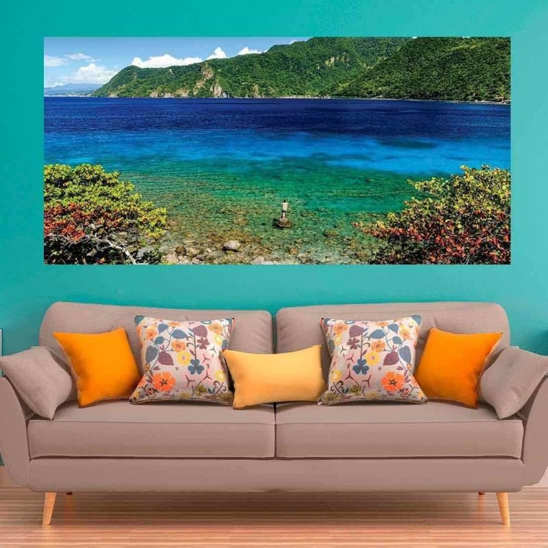 Painel Fotográfico Pescador em Dominica - Papel na Parede