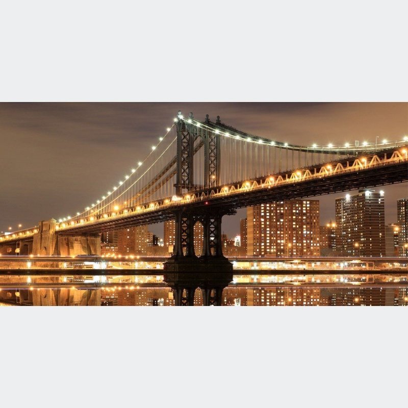 Painel Fotográfico Ponte Nova York N012179 - Papel na Parede