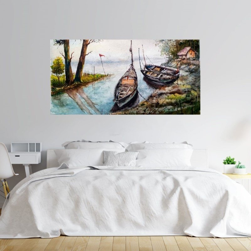 Painel Fotográfico Quadro Vintage Barcos N015295 - Papel na Parede