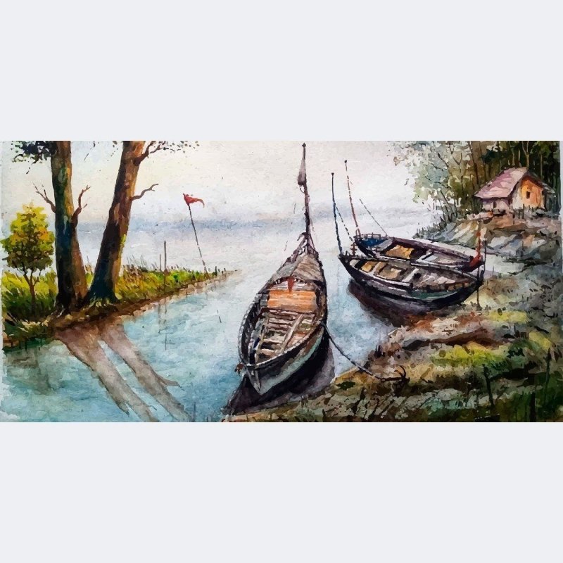 Painel Fotográfico Quadro Vintage Barcos N015295 - Papel na Parede