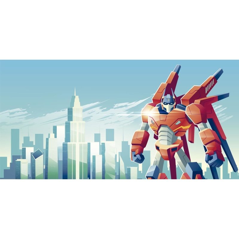 Painel Fotográfico Transformers Prédios N07198 - Papel na Parede