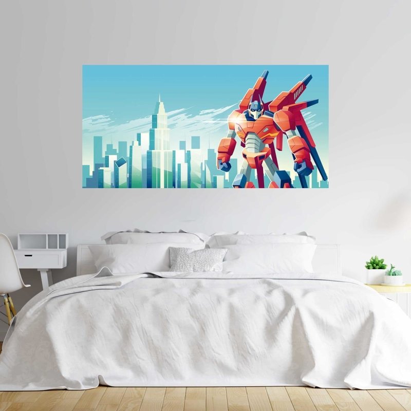 Painel Fotográfico Transformers Prédios N07198 - Papel na Parede