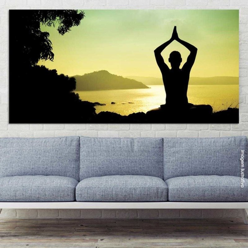 Painel Fotográfico Yoga na India - Papel na Parede