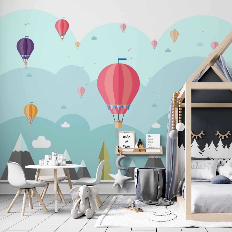 Painel Infantil Balões PA296933 - Papel na Parede