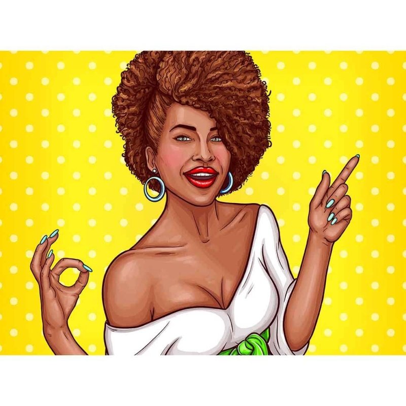 Painel Pop Art Mulher Brasileira PA374 - Papel na Parede