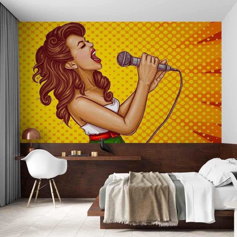 Painel Pop Art Vibrante PA727 - Papel na Parede