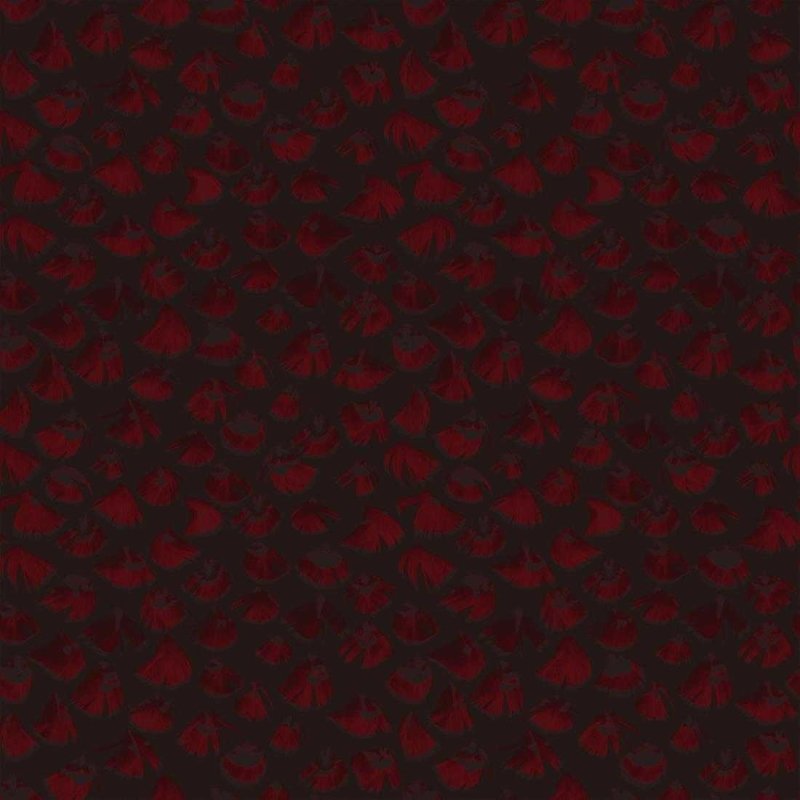 Papel de Parede Abstrato Preto e Vermelho Alhambra VC1503 - Papel na Parede